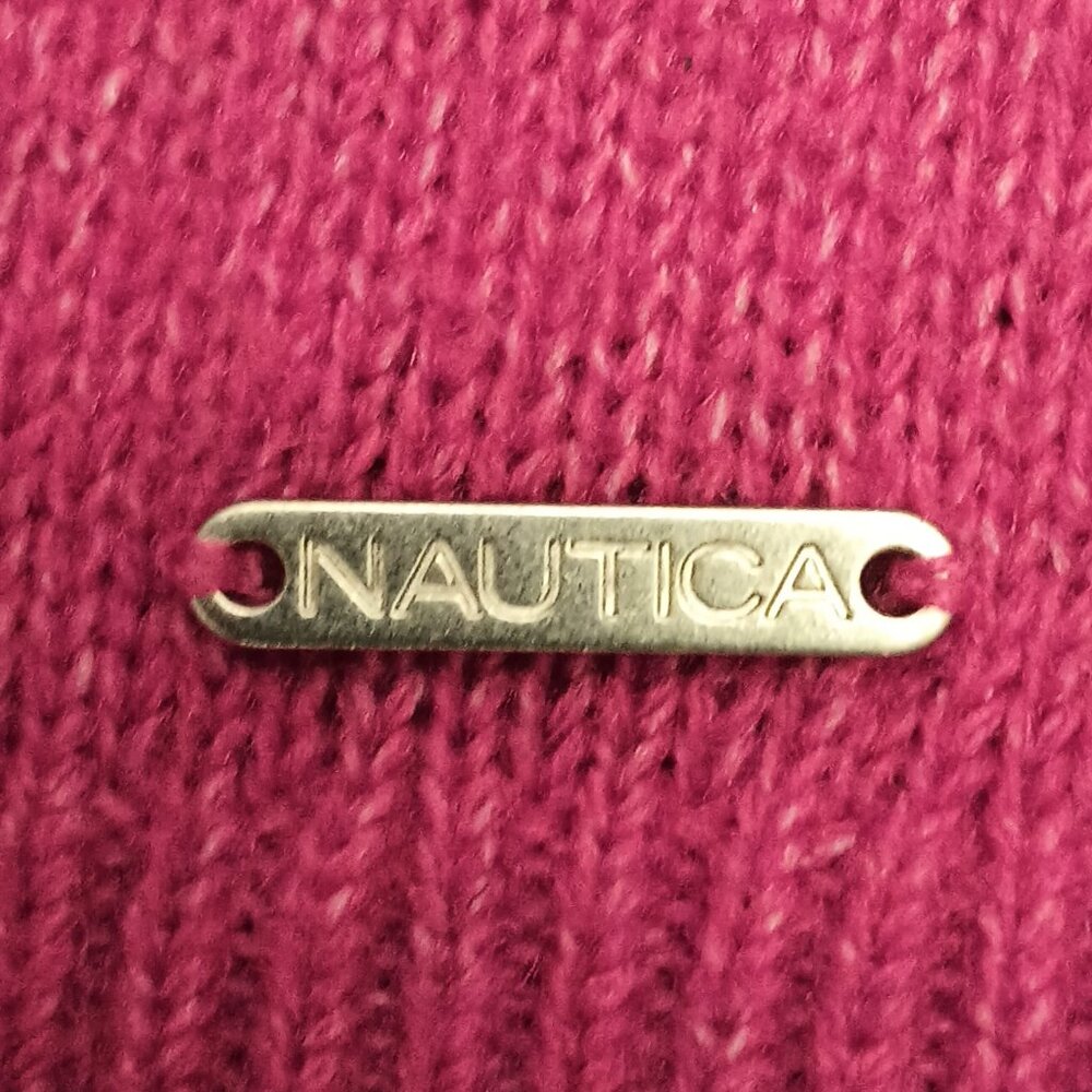 Nautica Size XXL Red and navy Fair Isle Sweater - Picture 3 of 13